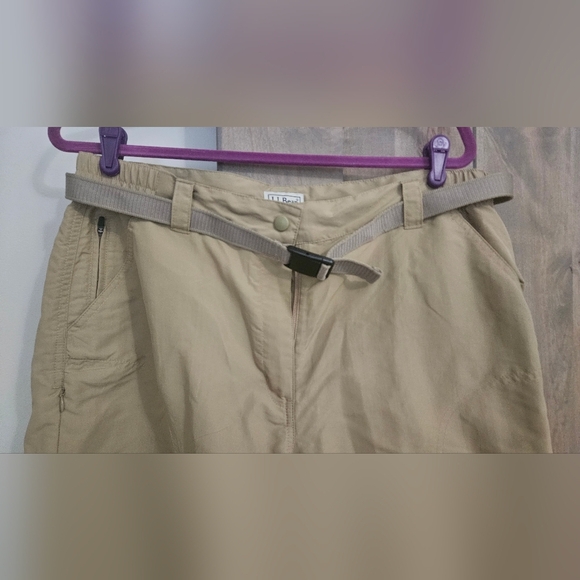 L.L. BEAN Khaki No Fly Zone Convertible TAIP Off Hiking UPF 50+. Size Large - Picture 5 of 11